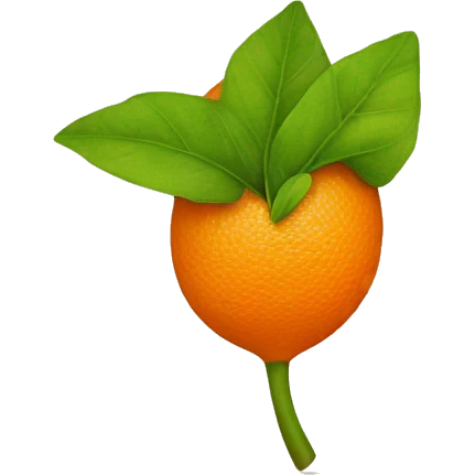orange leaf emoji