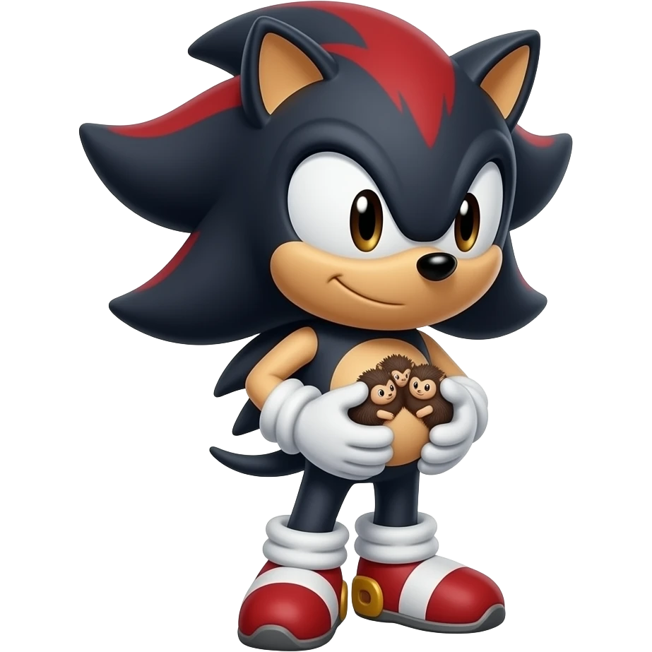 shadow the hedgehog pregnant have babies emoji