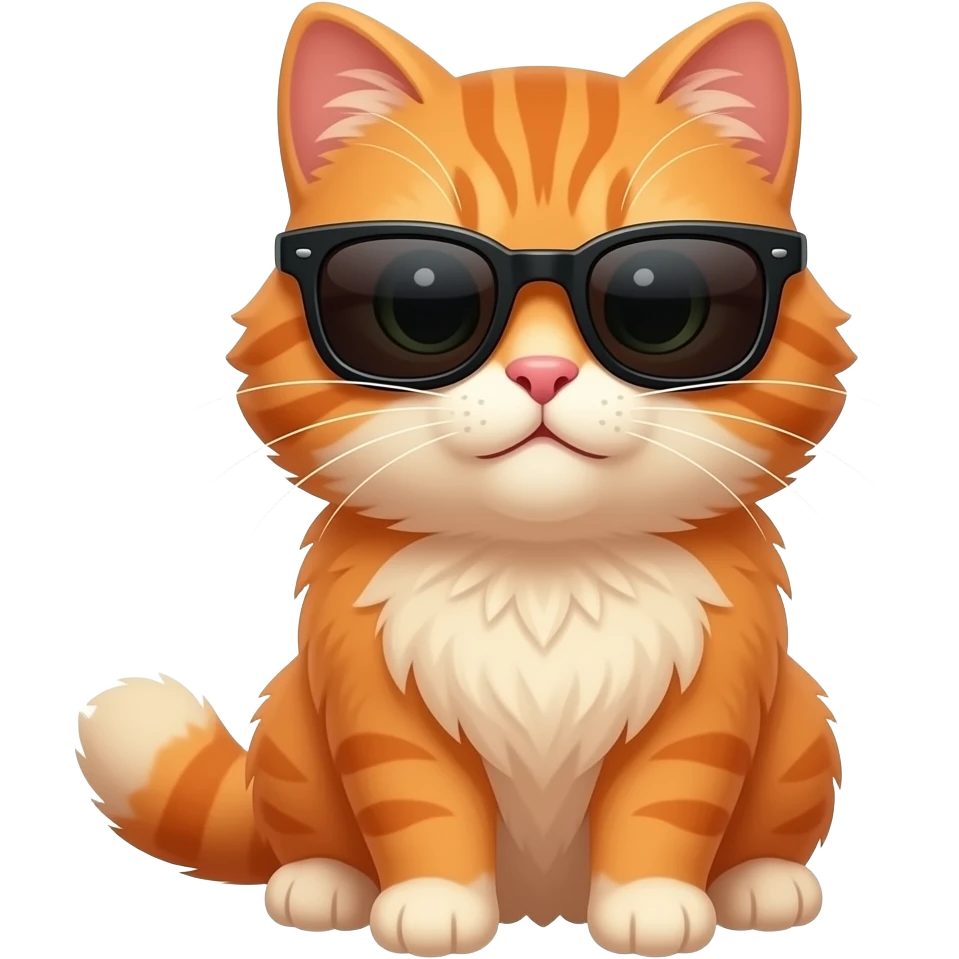 Cat wearing sunglasses emoji