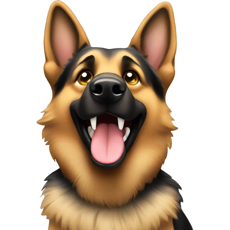 Happy German Shepherd  emoji