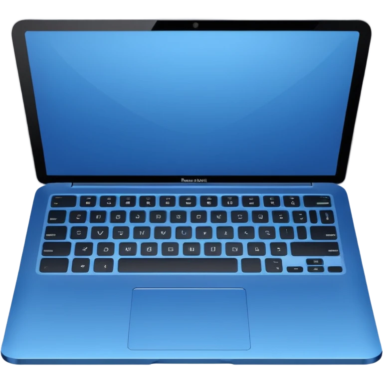 blue laptop or computer to rep an os emoji