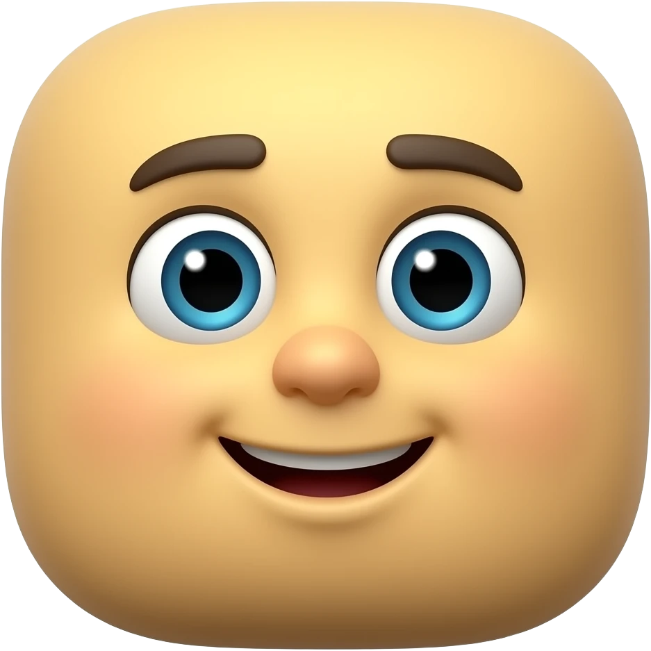 3d pixar image rounded corner emoji