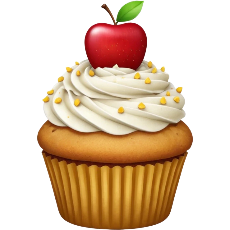 Apple cupcake emoji