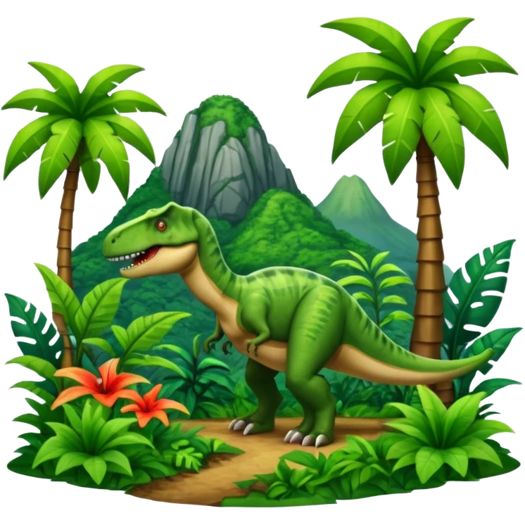 Jurassic Park GREEN COLOR emoji