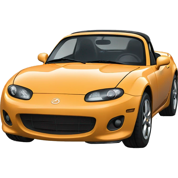 I am a happy man with a miata emoji