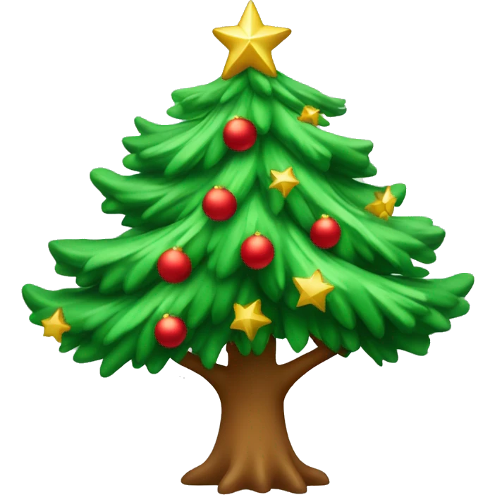 Árbol de navidad con estrellas  emoji