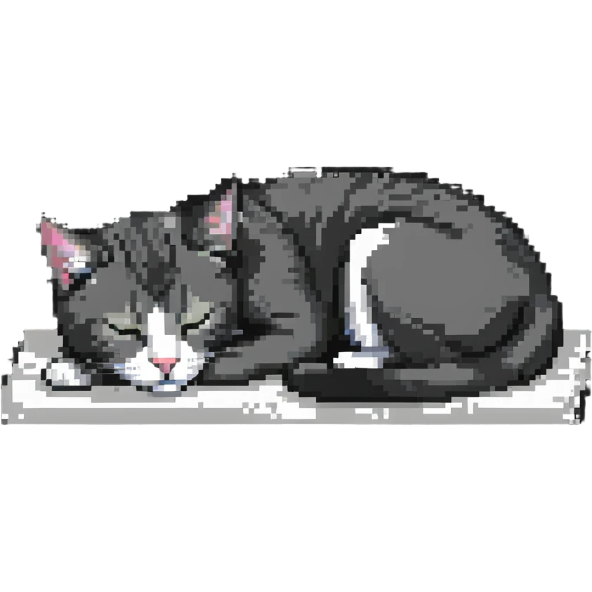 cat sleeping peacefully emoji