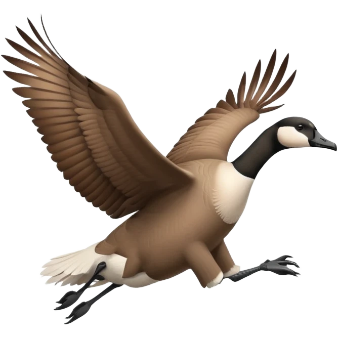 The Canada Goose Is Flying Thanksgiving Day emoji