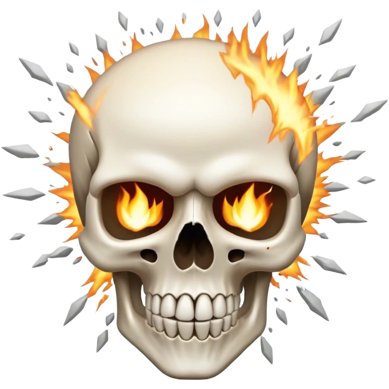 Exploding skull emoji