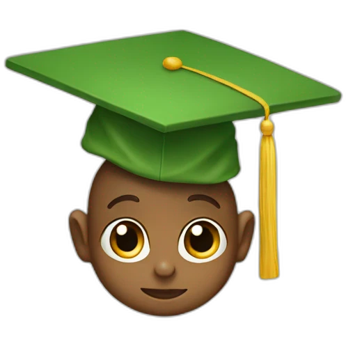 baby yodas with a mortarboard celebrating emoji