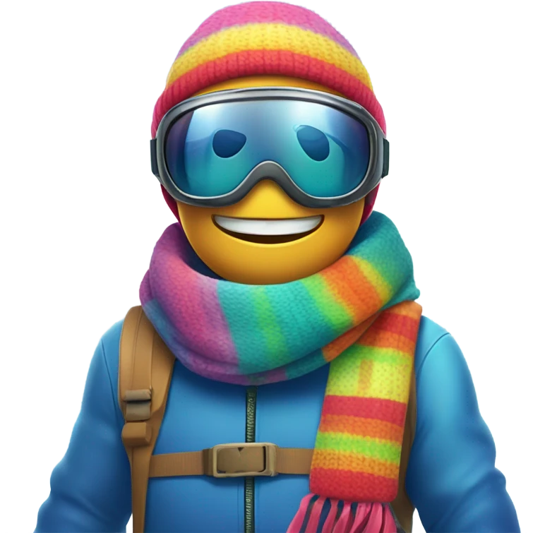 2-D whale on skis emoji