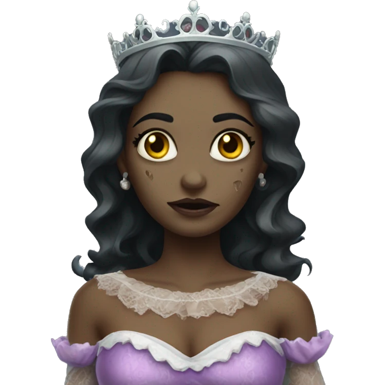 Zombi vestido de princesa emoji
