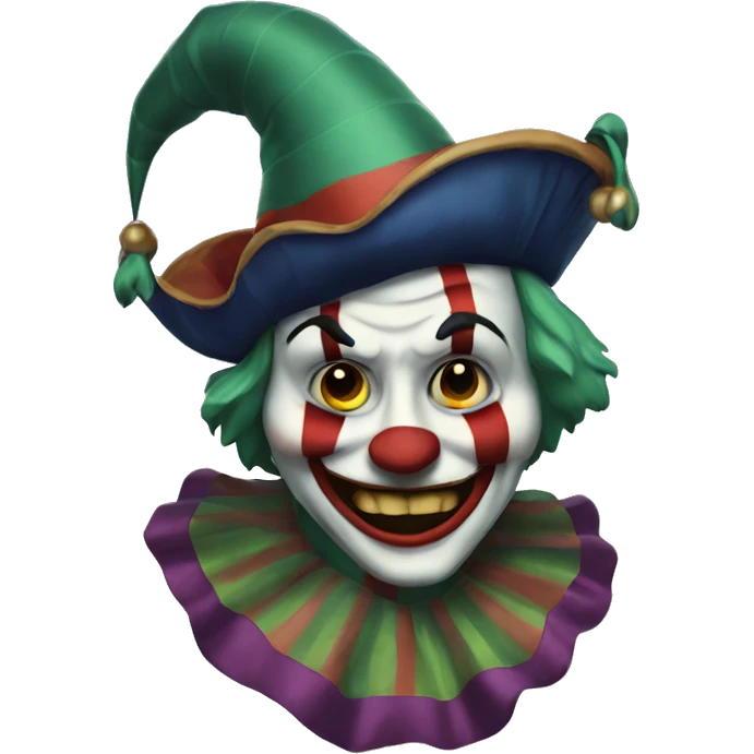 vintage scary jester  emoji