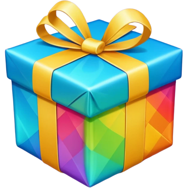 Un cadeau emballé qui sautille emoji