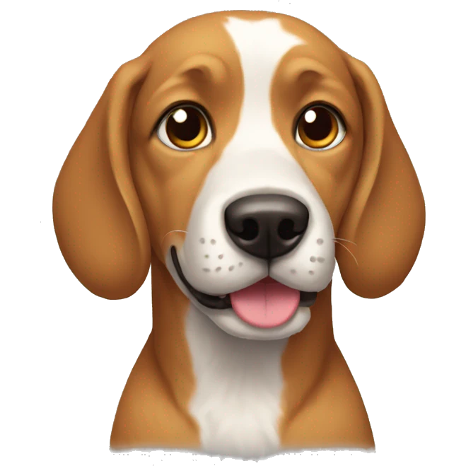 Drawn dog emoji