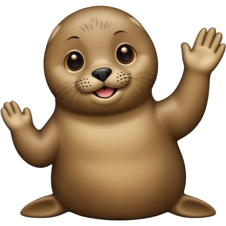 seal waving emoji