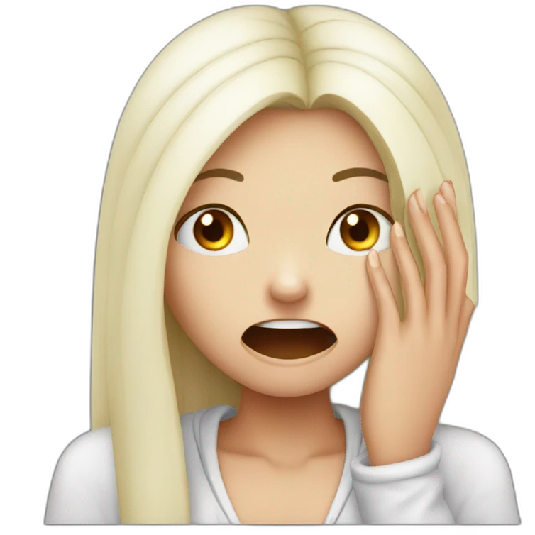 vampire girl facepalm emoji