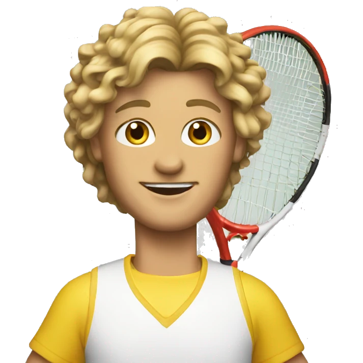 tennis in the 80s emoji
