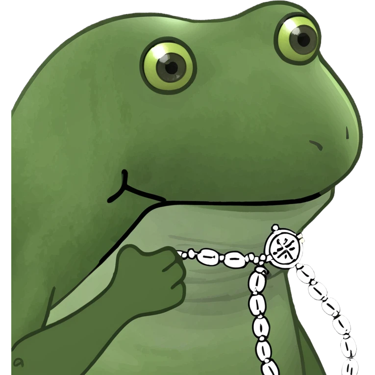 Beautiful catholic rosary emoji