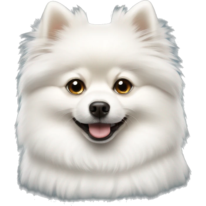 White Pomeranian emoji