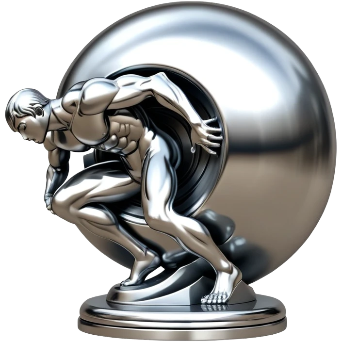sorayama Sisyphus sculpture emoji