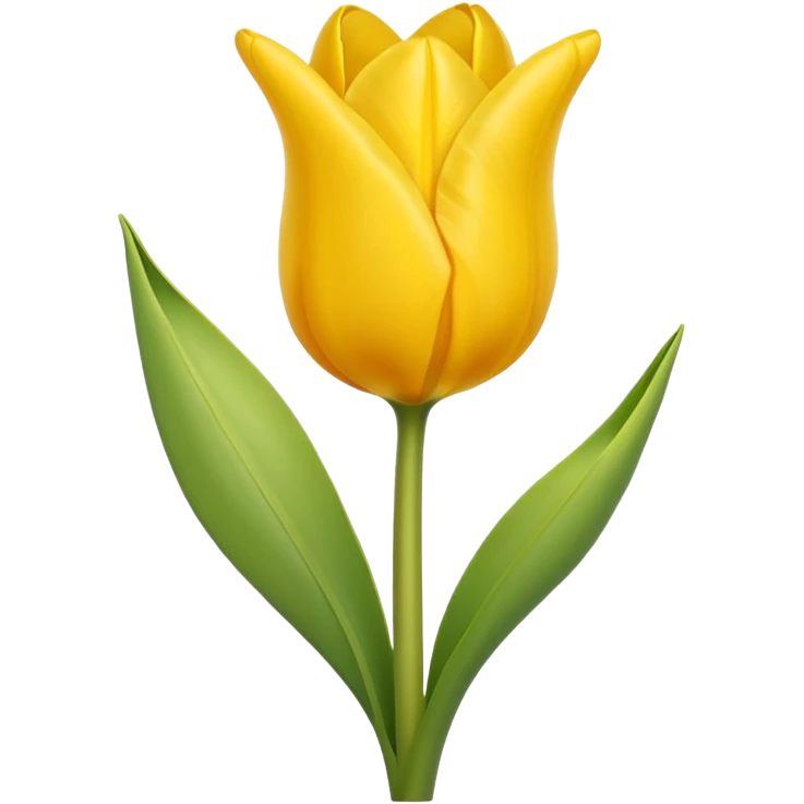 Emoji de tulipán amarillo emoji