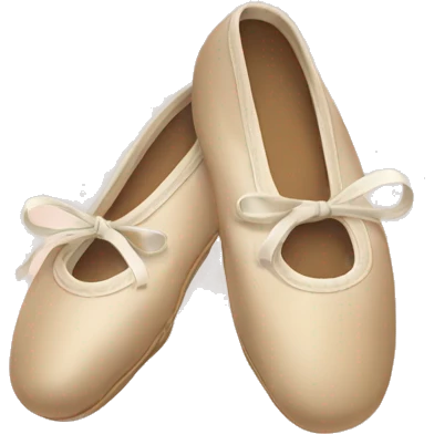 beige ballet shoes emoji