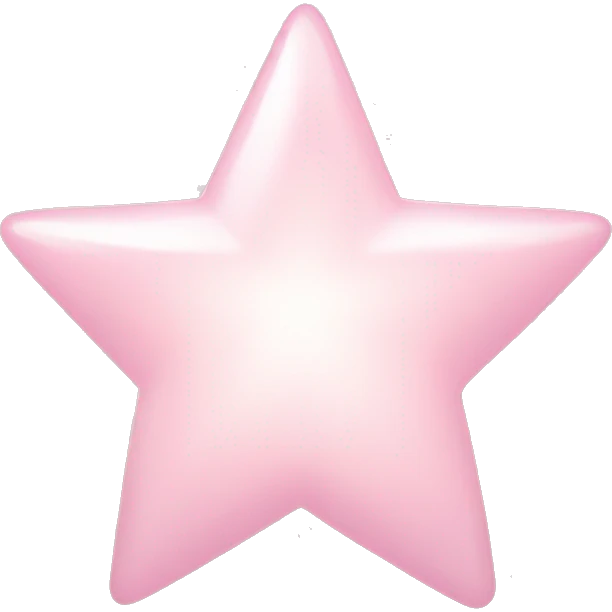 pale pink star sparkle emoji