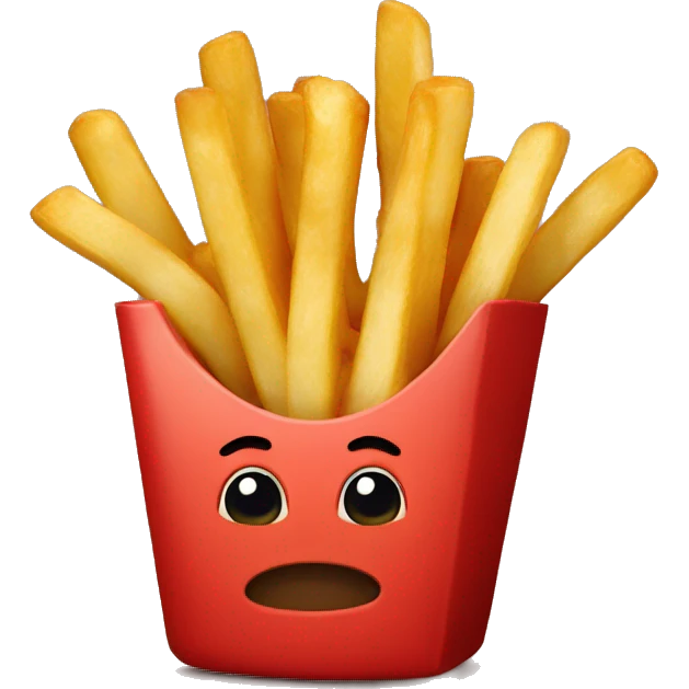 Fries with ketchup  emoji