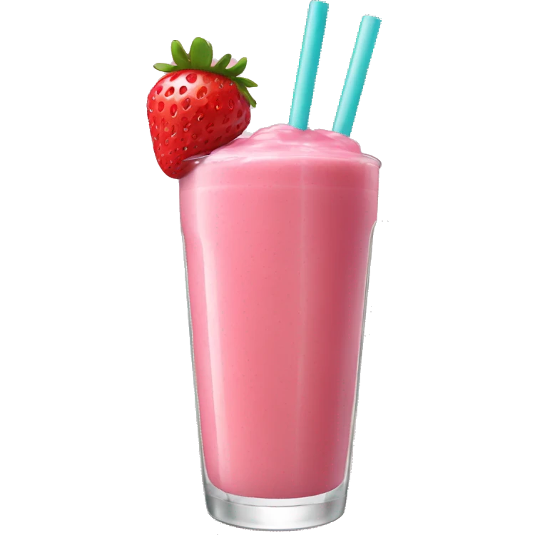 Strawberry smoothie emoji