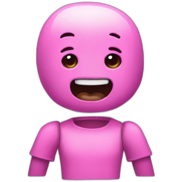 pink animatronic sticker emoji