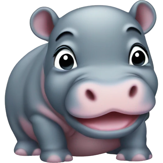 baby pygmy hippo emoji