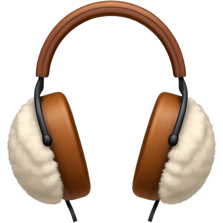 Warm brown winter earmuffs emoji