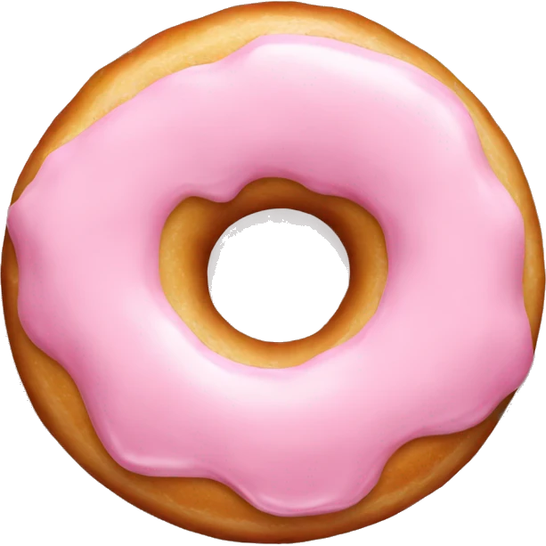 light pink glazed doughnut  emoji