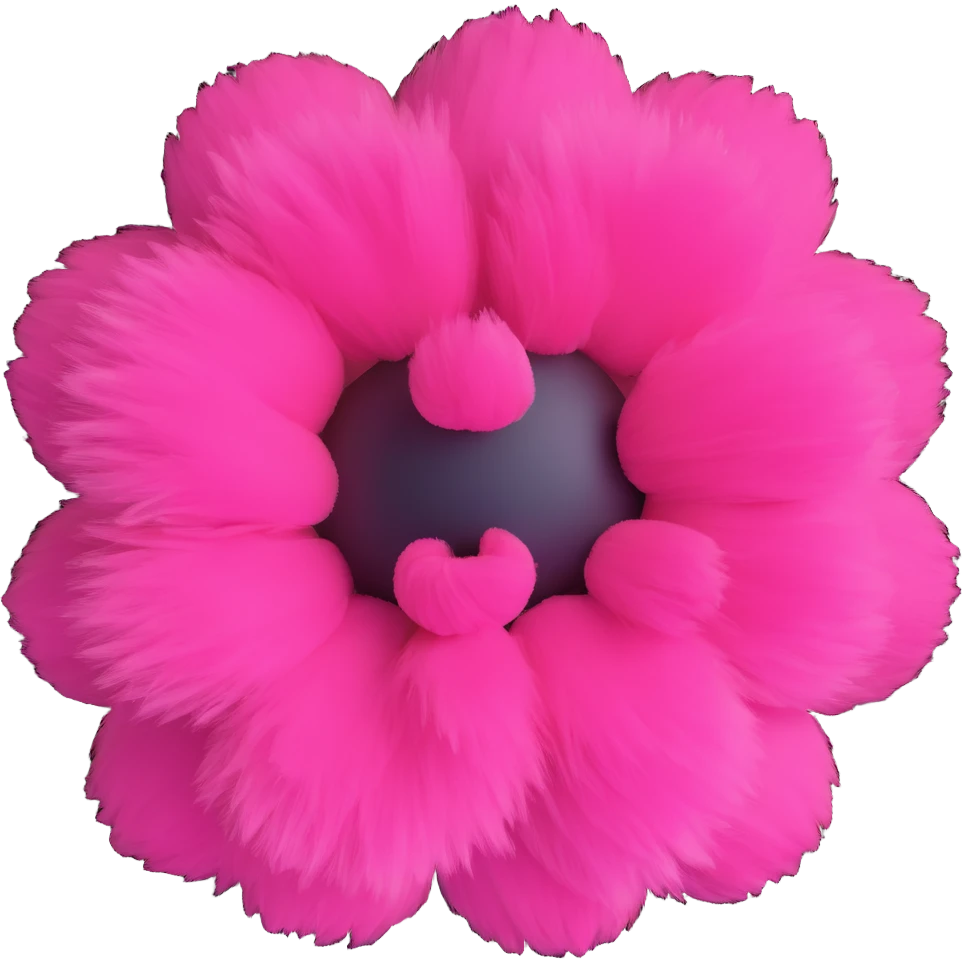 pink powderpuff emoji