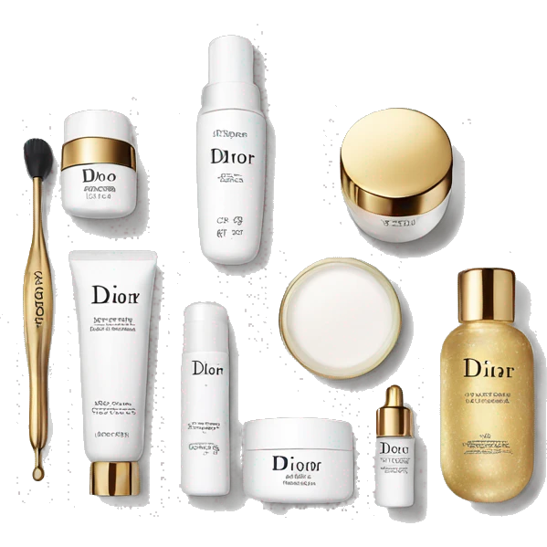 Dior white and gold skin care Kit emoji