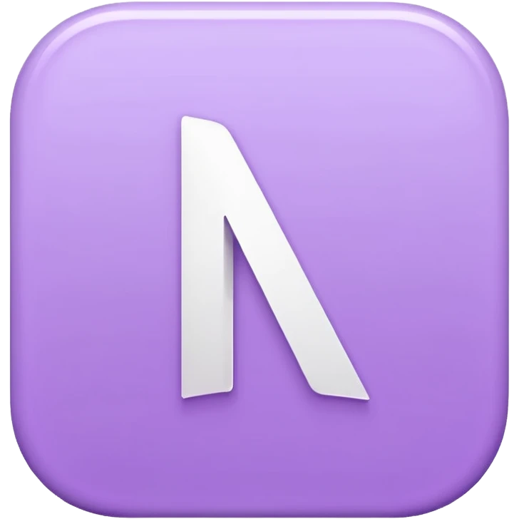 Netflix aesthetic "N" logo in pastel purple emoji