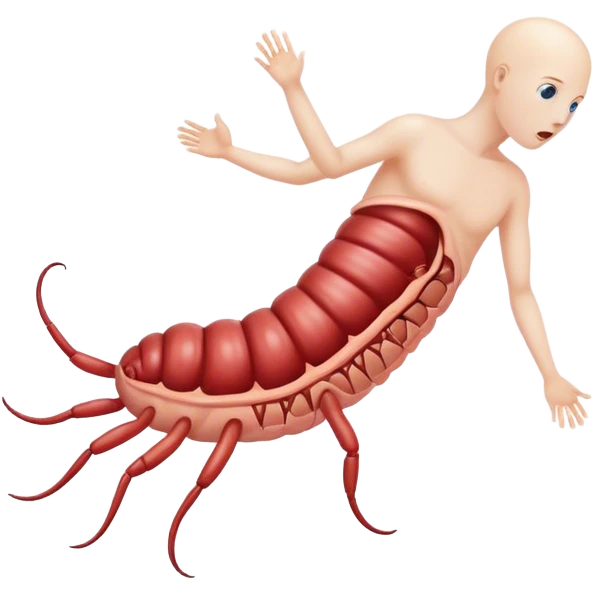Parasite entering a body emoji