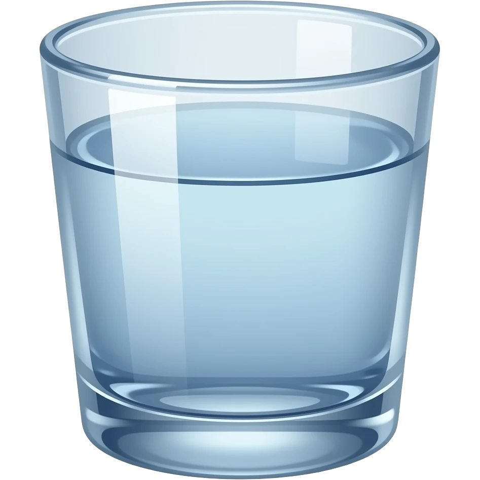 glass of water emoji