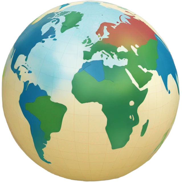 Latex globe emoji