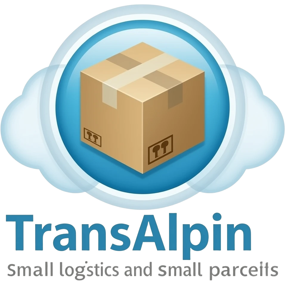Logistics logo for company for small logistics small parcels company name TransAlpina emoji