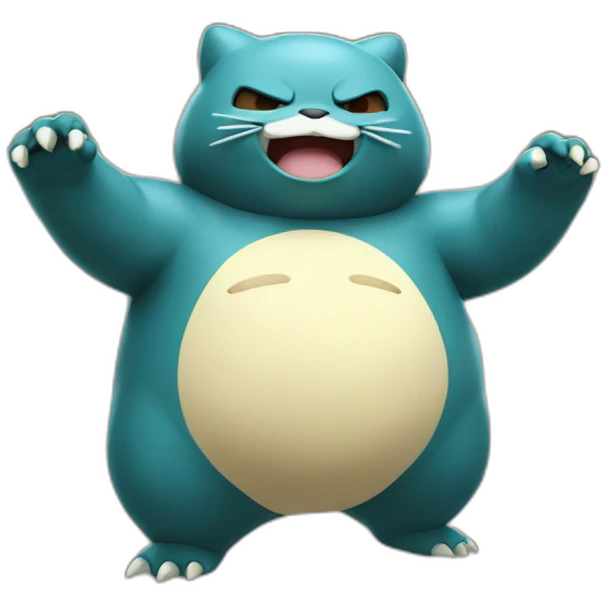 Snorlax playing pokemon emoji