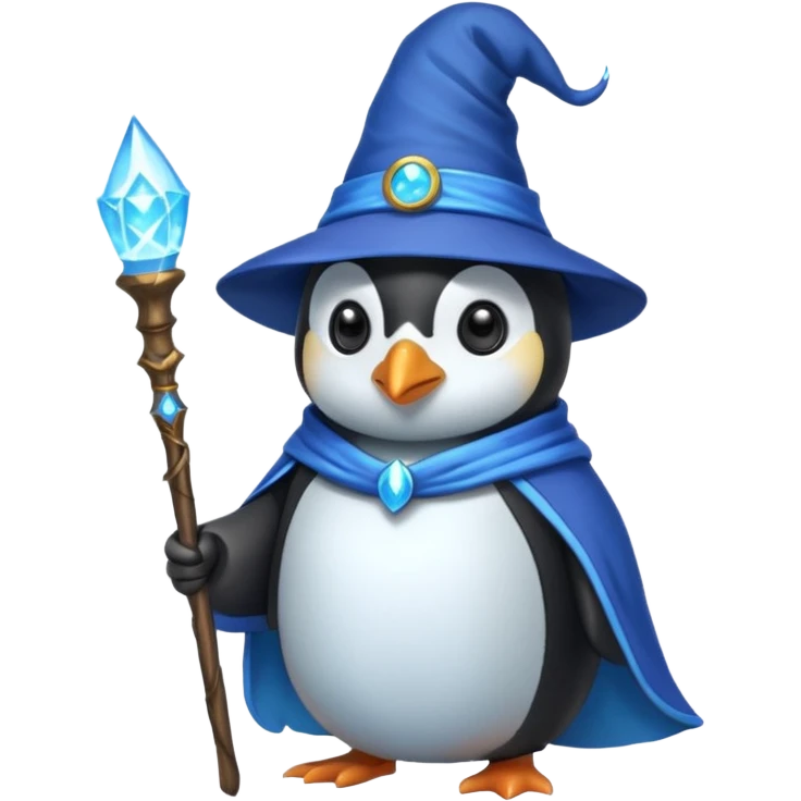Penguin Wizard emoji
