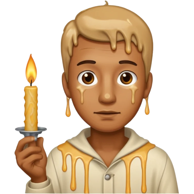  man holding candle emoji