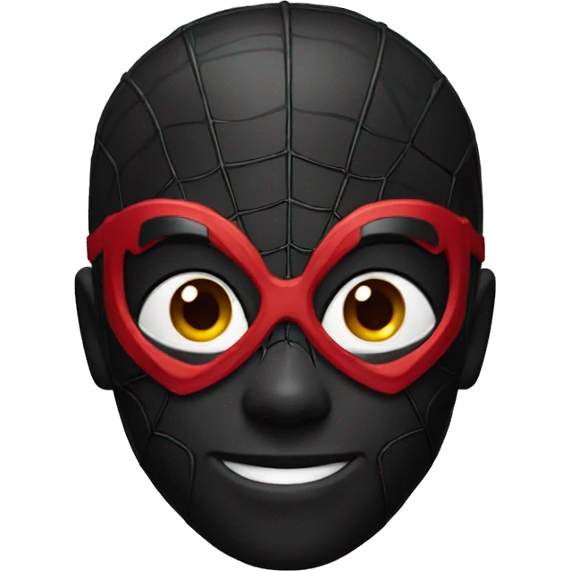 black spider-man emoji
