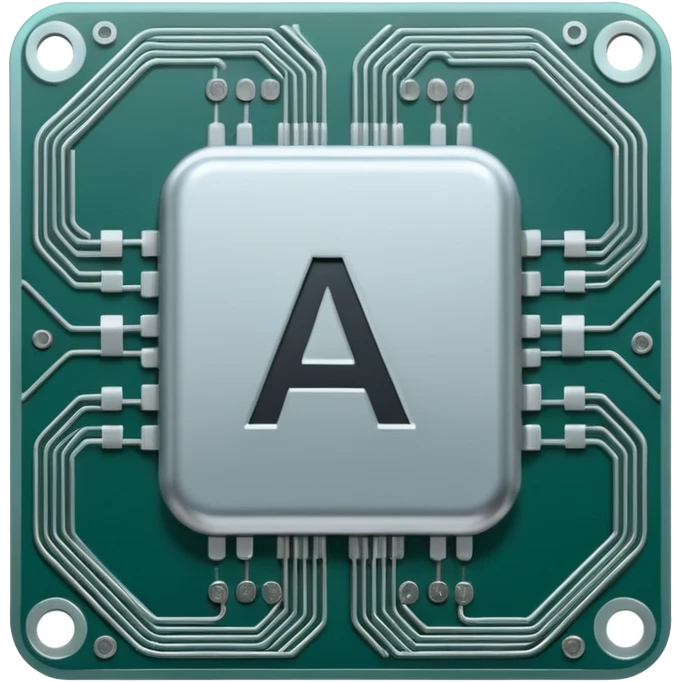 AI라고 글씨가 적힌 AI 칩 혹은 데이터 emoji