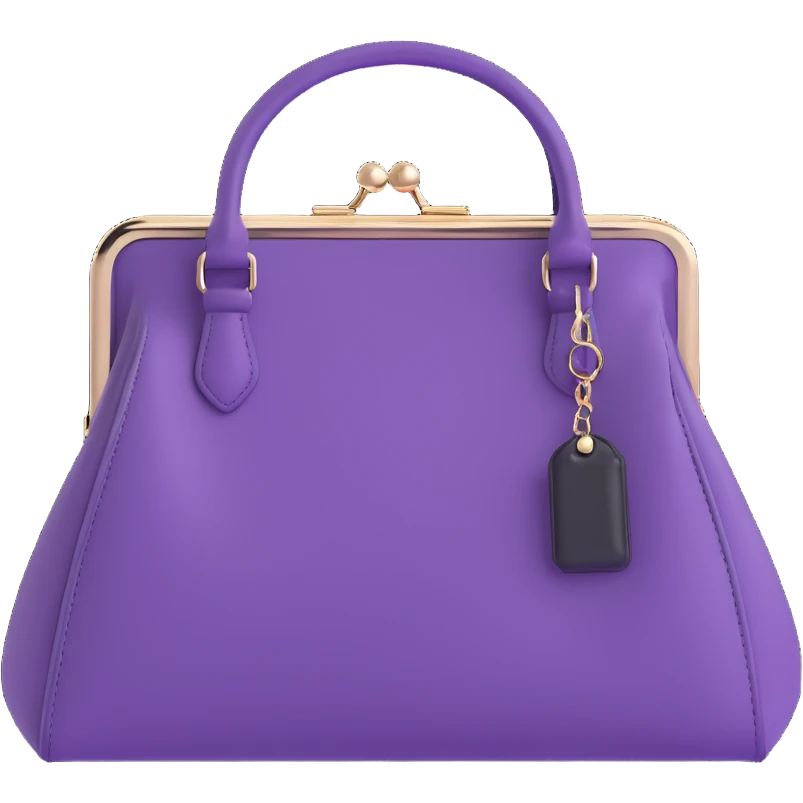 Purple goth purse emoji