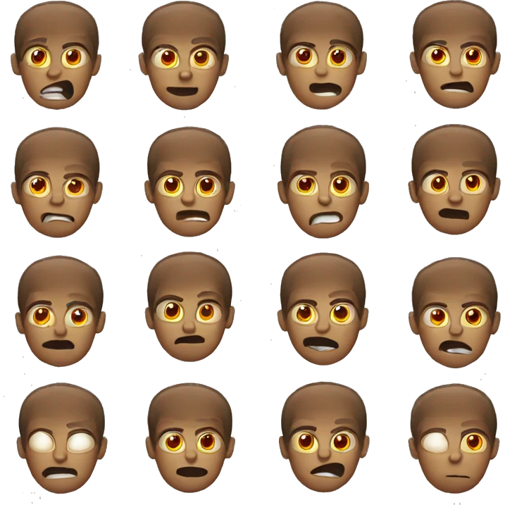 Human with burning eyes emoji