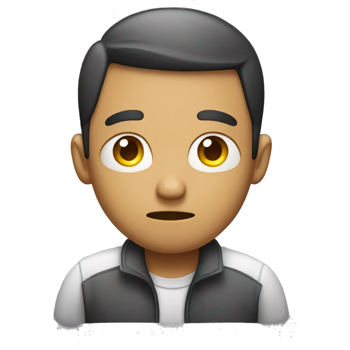 sad poor man with empty pockets emoji