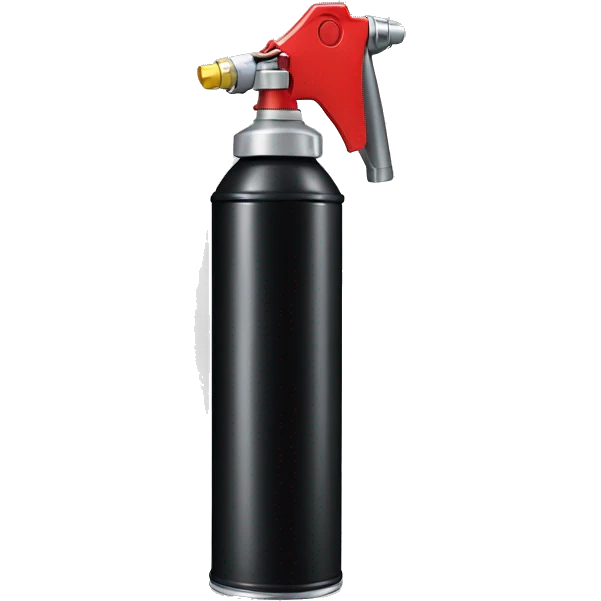 spray can, color black, regular small spray nozzle emoji